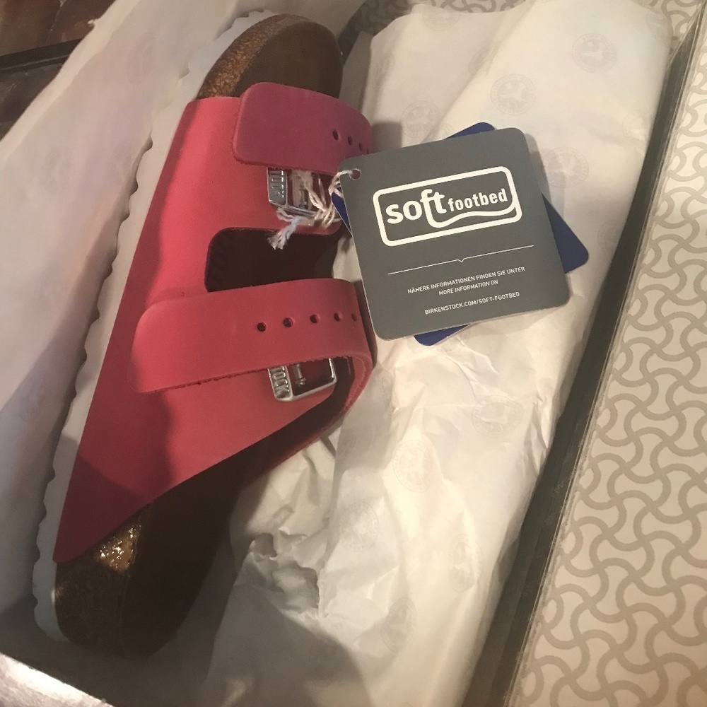 Birkenstock Arizona SFB Nubuck Leather-Size 35